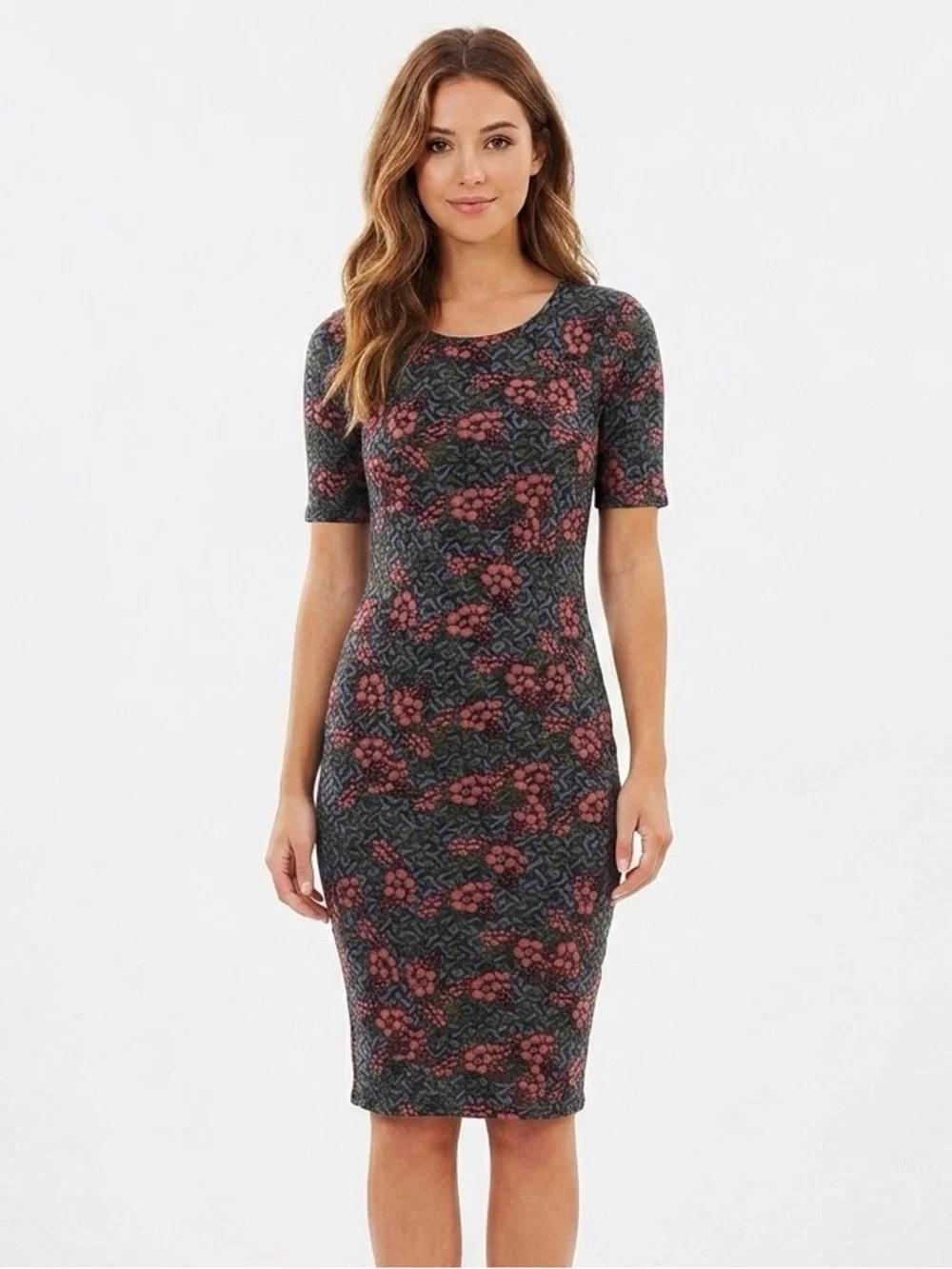 [LuLaRoe] Allover Floral Bodycon Julia Midi Dress
